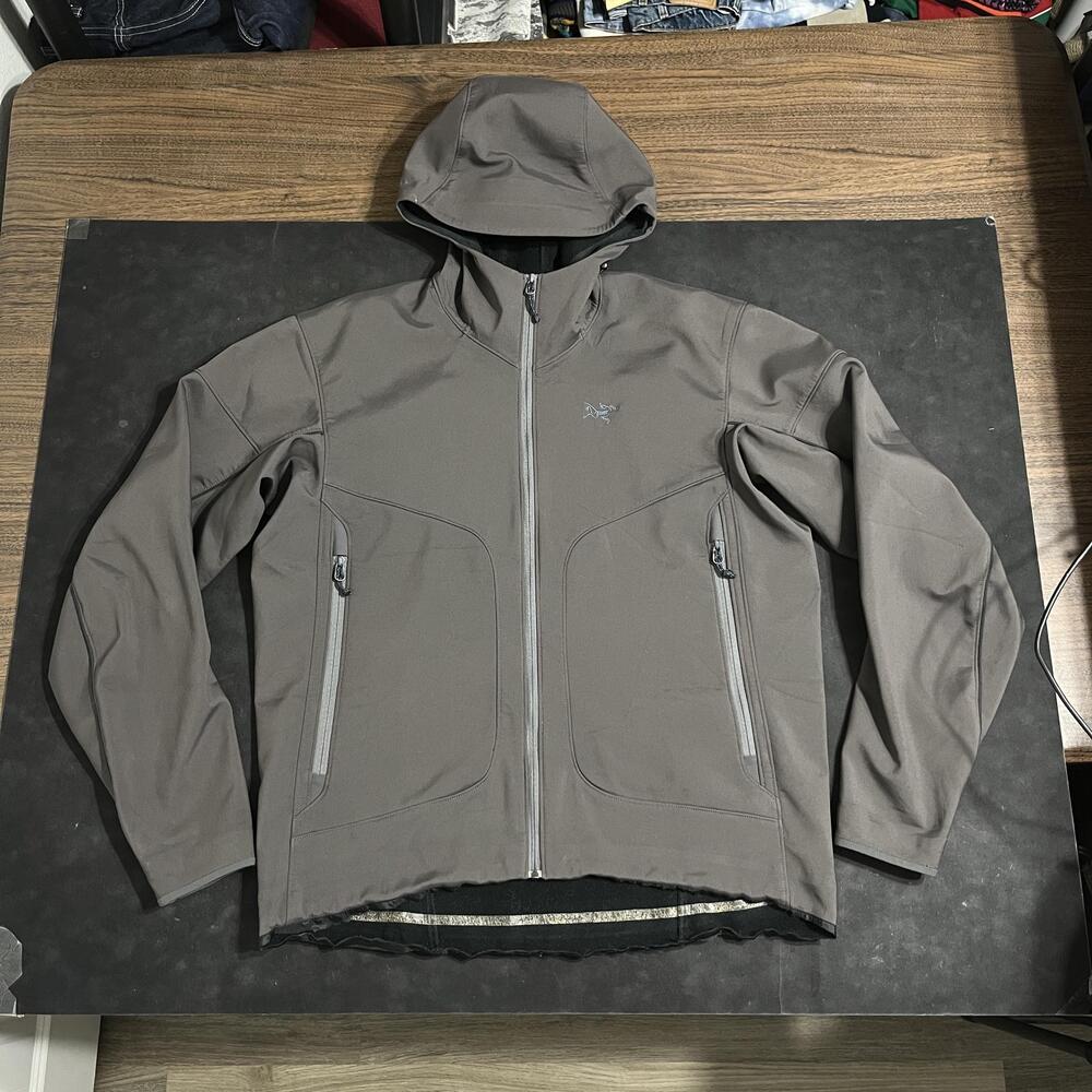Arc'teryx Leaf Jacket Mens Vintage Hooded Softshell Zip Vintage Hiking Arcteryx